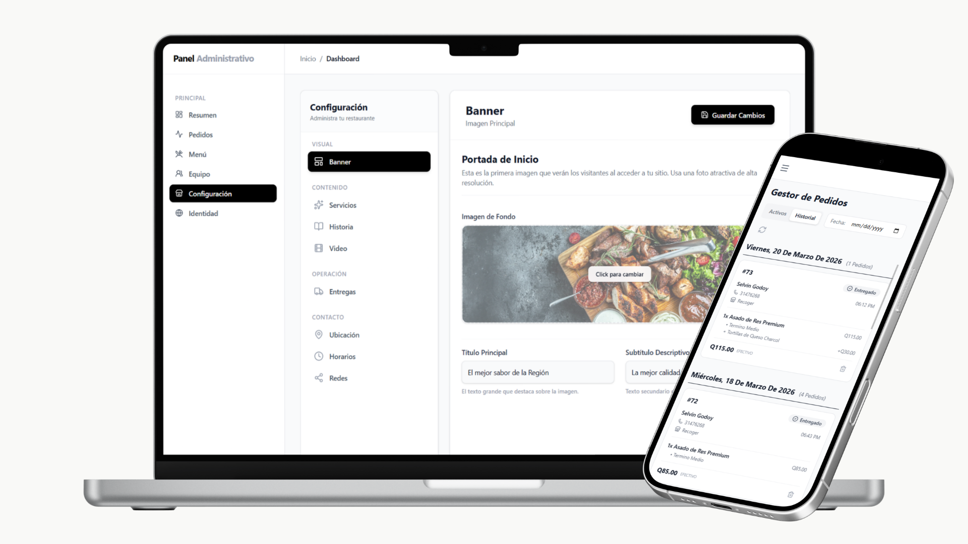 Gestión de pedidos Kanban